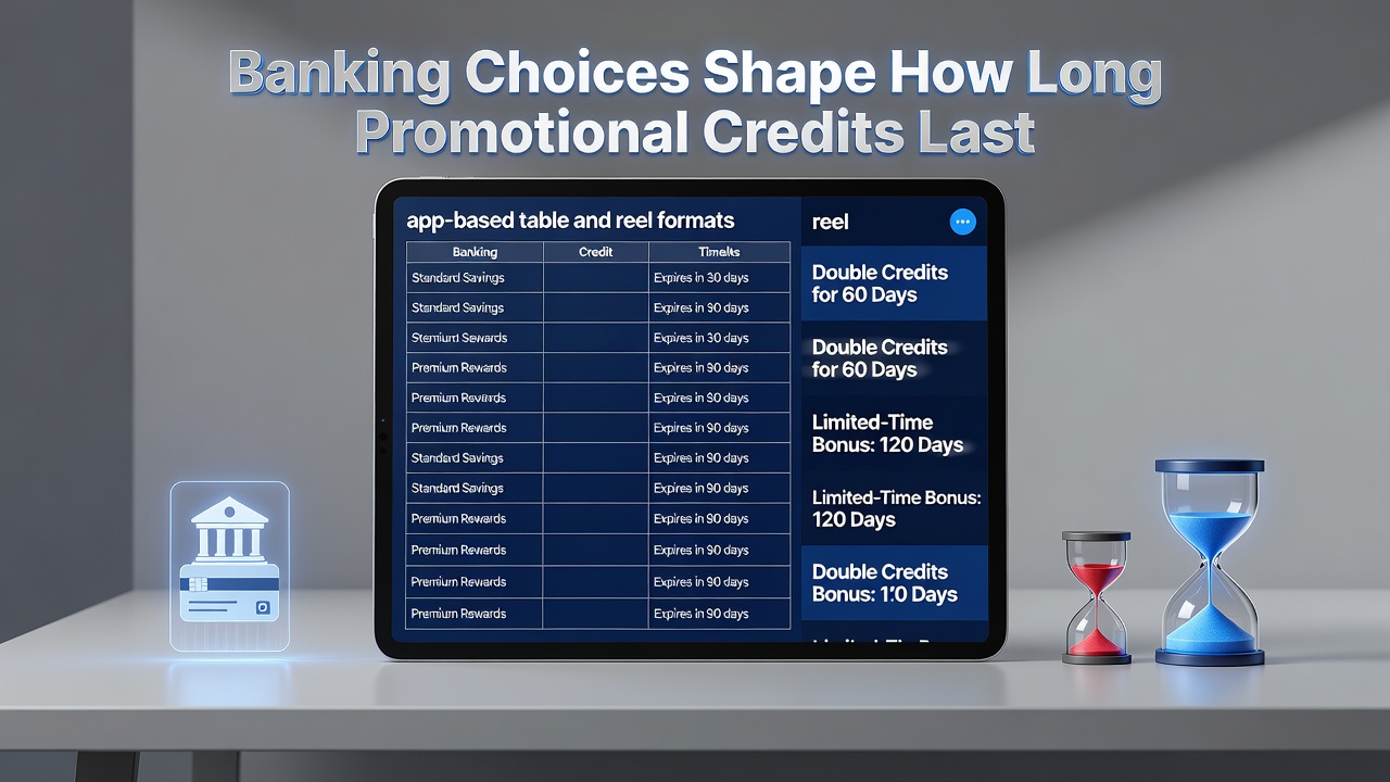 Comparison chart of promotional credit expiration timelines across different banking methods in mobile casino apps