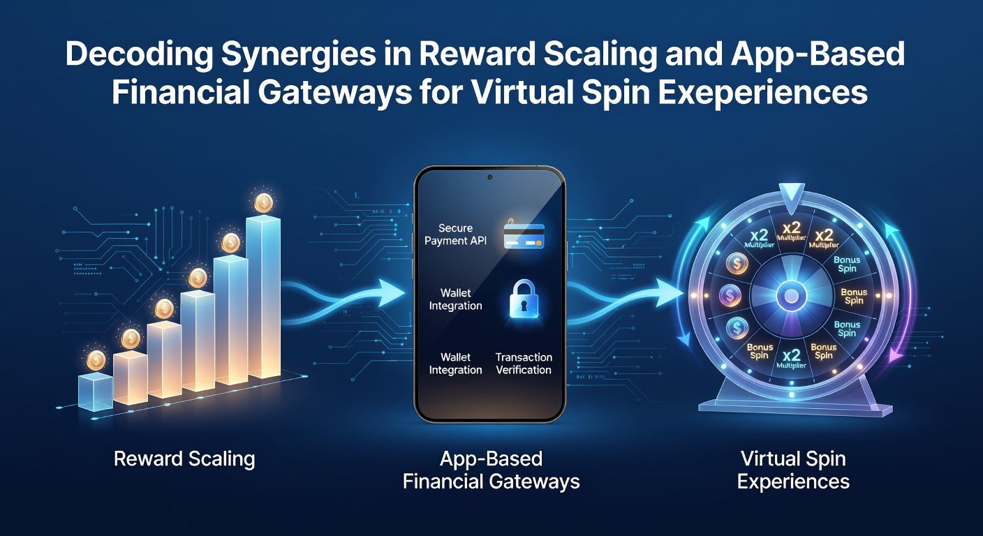 Illustration of app-based financial gateways integrating with reward scaling systems for virtual spin platforms
