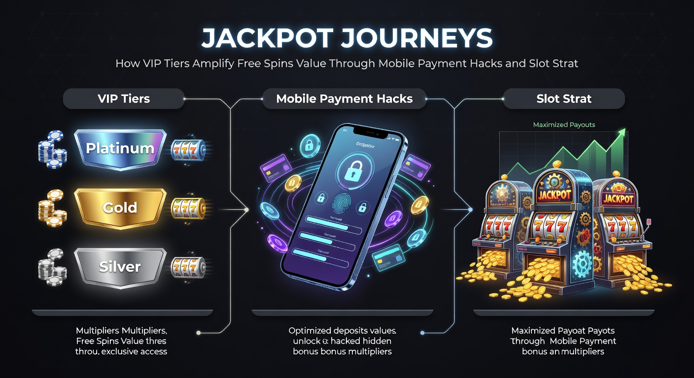 Smartphone screen displaying quick mobile payment confirmation alongside a VIP free spins bonus popup on a vibrant slot interface